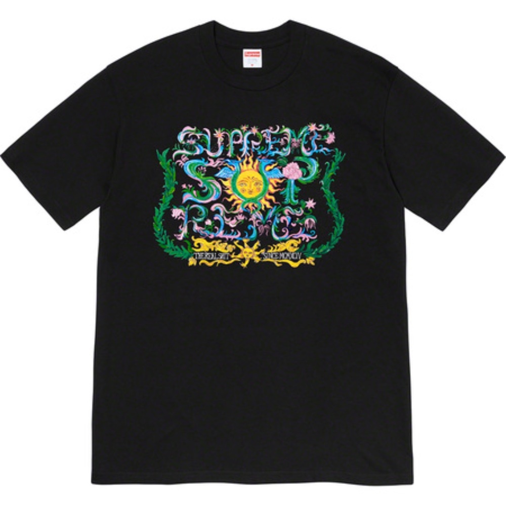 SUPREME SS21 "Crest Tee" Black S/S T-Shirt M